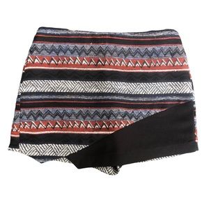 Elodie Tribal Aztec Faux Skirt/Short Skort Bohemian- Small